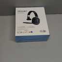 TECKNET Trucker Bluetooth Headset, Stable V5.2 & USB Dongle Connection, 70h Wireless Bluetooth Headsets with Mic and Mute, ENC Noise Canceling, Headset for Truck Drivers, Cell Phone, PC Comfort Office (Black - Non removable)