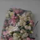 Hoteam 24 Bundles Artificial Peonies Flowers Wedding Faux Flowers Silk Peony Bouquet Bulk Bride Fake Florals Arrangements for Table Centerpieces Wedding Party Vase Decor (Light Pink, White)