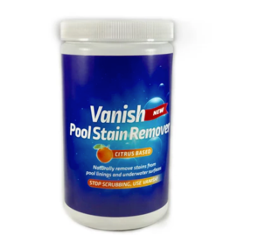Bosh Chemical Vanish Pool & Spa Stain Remover 1 Pack (2LBS)- Natural Safe Citrus Based, Works Excellent on Vinyl, Fiberglass, and Metals, Removes Rust and Other Tough Stains