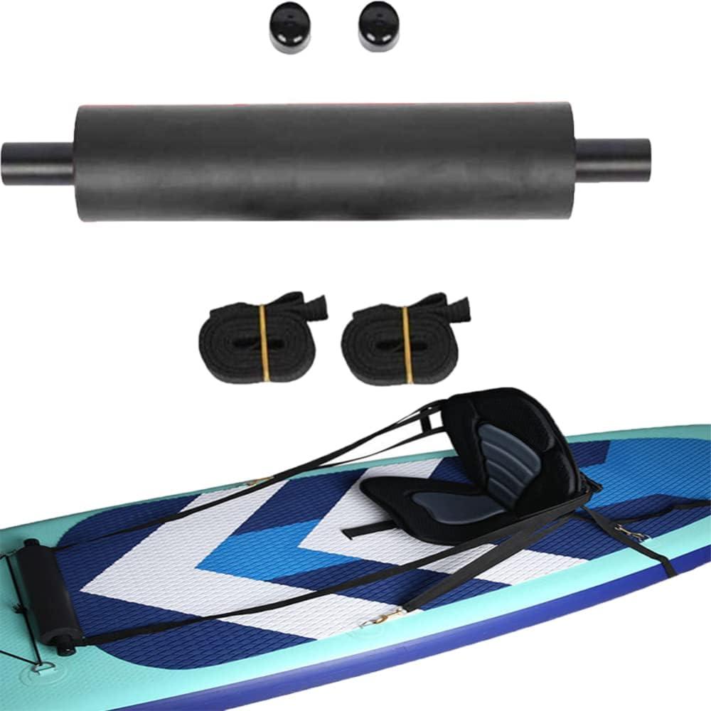 Kayak Foot Braces, Universal Adjustable Kayak Foot Pegs, Lightweight Boat Foot Rest with 2 Straps, Cushion Pedal for Inflatable Boats Kayaks Black