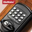 Keyless Entry Keypad Deadbolt - Digital & Mechanical Door Lock, Low Power Risk-Free (Black)