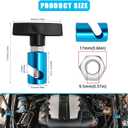 Lift Support Clamp - Hood Strut Fixing Clamps, Stay Holder for Tailgates & Trunks - Fits Up to 0.47in (12mm) Diameter (Blue-Pack of 2)
