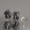 ZRFCXE Window Locks,4 Pack Sliding Window Locks with Key for Vertical & Horizontal Sliding Windows Doors,Easv to Install,Adjustable Security Window Lock for Patio Bedroom Home and Office (Black)