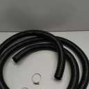 Pond Tubing 1 1/4"Id Black Plastic Corrugated Water Hose Strong Flexible Sump Pump Drain Hose Pipe 10Ft