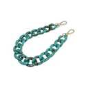 White Coffee Acrylic Resin Chain Purse Strap,23.6in DIY Acrylic Bag Chunky Purse Transparent Chain, (Brown)