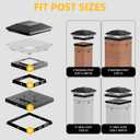 T-SUN Solar Post Cap Lights Outdoor 6 Pack, 2 Modes LED Fence Post Solar Lights Fit for 4x4 5x5 6x6 Vinyl/Wooden Posts, Waterproof Deck Post Lights Solar Powered for Garden Patio Gate Porch