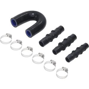 KDP 3-ply Reinforced Silicone Engine Heater Core Bypass Kit with 5/8" 3/4" PA66-GF33 Hose Connector Universal Fit for Most Common Heater Hoses