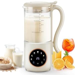 Dancongtea 48 oz Nut Milk Maker Machine with 16 Blades, 8 in 1 Automatic Homemade Almond, Oat, Soy, Plant-Based Milk and Dairy Free Beverages, Almond Maker, Self-cleaning, Keep Warm/24-Hour Delay