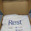 REST Evercool Cooling Comforter, Full/Queen, Blanket for Hot Sleepers, All Season Bedding to Keep Cool for Night Sweats, Breathable Lightweight Blanket, 90"x90" Inches, Snow Ivory