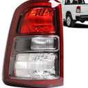 Lathsy Tail Light Black Bezel Compatible With 2019-2023 Dodge Ram 1500 Left Driver Side Taillight Replace 68261577AE