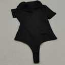SHAPERIN Women's V Neck Polo Bodysuit Tops Long Short Sleeve Sleeveless Sexy Slim Collared Leotard, Size Small