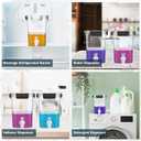 Soaoo 2 Pcs Laundry Detergent Dispenser 67.6 oz Liquid Soap Dispenser with Faucet for Laundry Room 2 Liquid Detergent Holder with Labels and Measuring Cup Fabric Softener Container