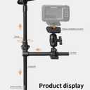 Strg Transducer Bracket with Fish Finder Mount for Kayak/Boat, Livescope Fish Finder Transducer Mount for Garmin/Lowrance, Compatible with RAM Mounts C Size/1.5'' Double Socket Arm (Long)