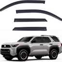 Window Visors Rain Guards fits 2025 2026 Toyota 4Runner, Out-Channel Side Window Wind Deflectors Vent Shades Accessories, Dark Smoke 4 Pcs