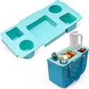 Organizer Tray Top for Bogg Bag X-Large - Cup Holder & Snack Tray Topper - Fit for Stanley Cup - EVA Material is Water-Resistant - Tabletop Insert for Outdoor Beach Travel - Easy to Clean