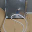 Totority Air Conditioner Drain Pan 16 Inch Stainless Steel Drip Tray with Drain Hose | Universal Condensate Collection for Indoor/Outdoor Ac Units | Leak Protection Solution