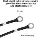HQST 8FT 8 AWG Wire Copper Tray Cable Connect Charge Controller and Battery