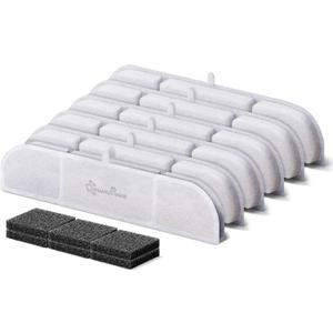 DownyPaws 6 Packs Replacement Filters for Battery Operated Cat Water Fountain DPWFP6, 3 Months Set of Replacement Filters