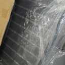 FENCY Metal Outdoor Privacy Screen 72" H47" W Vintage Wood Color Patio Privacy Screen, Freestanding Decorative for Deck Balcony Patio