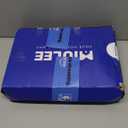 MIULEE Set of 2 Waffle Bathroom Rugs, Boho Bath Rug Super Absorbent, Non Slip Washable Ultra Soft Rubber Backed Shower Bath Mats for Floor, Tub, Shower, Looped Design, Blue, 17x24 Inch