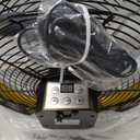 YUEMA Battery Operated Powered 14 Inch Floor Fan High Velocity Rechargeable Fan Cordless Metal Blade Portable Fan for Camping Travel Patio Tent Indoor Outdoor 360 Degree Manual Tilt 12 Speed