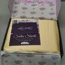 SLEEP SANCTUARY Satin Sheets King Size  4 Piece Luxury Silky Bed Set, Softer Than Silk, 15" Deep Pocket, Cooling & Wrinkle-Free, Moisture-Wicking & Breathable for Hair & Skin (Champagne)