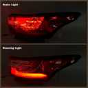 Right Passenger Side LED Tail Light Compatible for 2018 2019 2020 2021 Chevy Traverse Chevrolet Outer Rear Lamp Assembly With Bulbs 84618032 GM2805130 RH