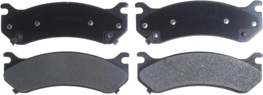 ACDelco Silver Rear Brake Pad Set 14D785MH | GM 19286096 Semi-Metallic Rear Brake Pads for Select Hummer, Cadillac, Chevy, Chevrolet, GMC, and more