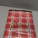 Elrene Home Fashions Sherwood Tree Dobby Christmas/Holiday Cotton Rectangle Tablecloth, 52"x70", Red