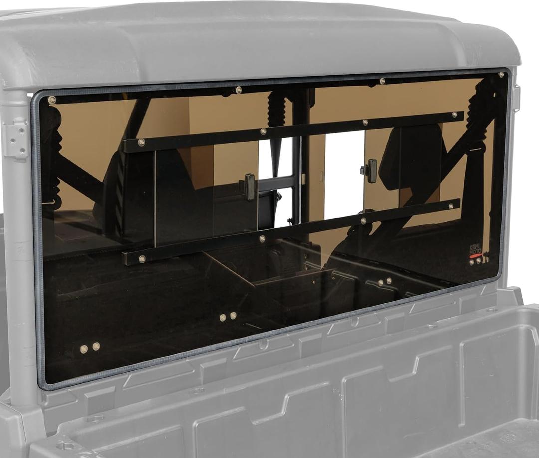 KEMIMOTO Vented Rear Windshield Compatible with CFMOTO UFORCE 1000 2019-2025/UForce 1000 XL 2022-2025 UTV Tinted Back Window Accessories Parts