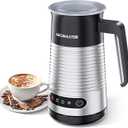 AROMASTER Milk Frother, 4 IN 1 Electric Milk Frother and Steamer for Coffee, Lattes, Cappuccinos, Automatic Hot Dense/Airy Foam & Cold Foam Maker, Ideal for Home, Kitchen and Office Daily Use