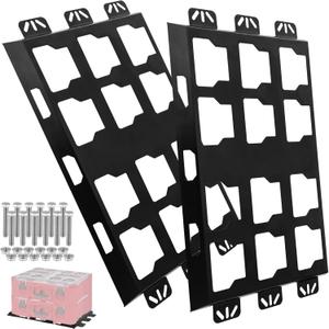 BYERN AUTO Heavy Duty Mounting Plate Compatible with Milwaukee Packout Toolbox System, Full Metal Base Plate with Powder Coat, Truck Bed Wall Floor Mount Van Garage Workshop Storage Organizer（2 pcs）