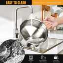 Aufranc Stainless Steel pots and pans set, 6 Piece Nonstick Kitchen Induction Cookware Set,Works with Induction/Electric and Gas Cooktops, Nonstick, Dishwasher