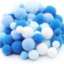 150pcs Assorted Sizes & Colors Craft Pom Poms Balls for Hobby Supplies and DIY Creative Crafts Party Decorations (20)