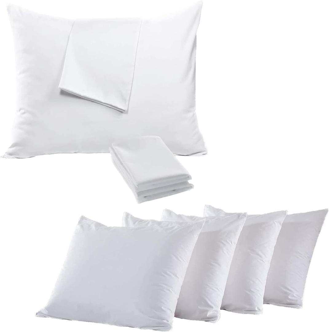 Niagara 4 Pack Pillow Protectors Cases Covers Standard 20x26 Inches and Queen 20x30 Inches