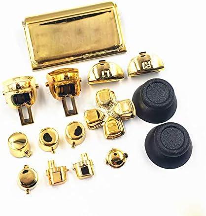 New Dpad L2 R2 L1 R1 Trigger Button Buttons Dpad Thumbsticks for PS4 Pro Slim JDM 040 JDS040 JDM 050 JDS050 4.0 5.0 Versions Controller - Chrome Gold New Dpad L2 R2 L1 R1 Trigger Button Buttons Dpad Thumbsticks for PS4 Pro Slim JDM 040 JDS040 JDM 050 JDS050 4.0 5.0 Versions Controller - Chrome Gold