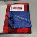 tuphen Heated Sleeping Bag Pad - 3 Adjustable Temperature Levels with 5 Heating Zones, Multi USB Power Supported, Electric Sleeping Bag Liner Heater for Cold Weather Camping Backpacking or Hiking (Red and Black)