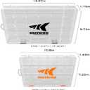 KastKing Tackle Boxes, Plastic Box, Plastic Storage Organizer Box with Removable Dividers - Fishing Tackle Storage - Box Organizer - 2 Packs /4 Packs Tackle Trays - Parts Box