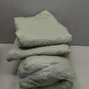 Green Quilt Set Queen Size with Pillow Sham, Ultra Soft Microfiber Lightweight Bedding Bedspread Coverlet for All Season, 3 Piece, 90x90 inches