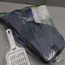 Petskd Portable Cat Travel Litter Box with Lid and 10 pcs Disposable Liner Bags, Leak-Proof and Collapsible, Cat Travel Essentials for Car, Hotel, Airplane and Other Outdoor Use(Blue) (Small)