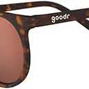 goodr Nine Dollar Pour Over Polarized Round Sunglasses, Small Sized (Circle G), Brown Translucent Frames with Brown Non-Reflective Glare Reducing Lens, UV400 Protection, No Slip, No Bounce, Nine Dollar Pour Over