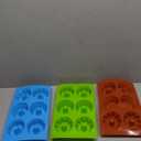 saphe 3 pcs mini Cake Pan, Silicone 6-Cavity Non-stick Baking Mold for Jello,Gelatin Cupcakes, Donuts, Silicone Fluted Tube Cake Pan for Cornbread, Brownies (3)