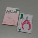 Ceramic Cuticle Oil Pusher Pen: 3-in-1 Nail Cuticle Buffer Pens with Cuticle Nipper for Hangnails, Dry & Nails, Moisturize Strengthen Brighten Nails Care