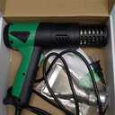 Heat Gun 1800W Fast Heating 122-1202 Heavy Duty Hot Air Gun Variable Temperature Control Overheat Protection 2 Speed Air Flow with 4 Nozzles for Crafts, Shrinking Tubing, Vinyl Wrap (SG-1004)