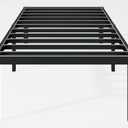 Hafenpo 12 Inch Twin Bed Frame - Sturdy Metal Platform Twin Size, No Box Spring Needed, Heavy Duty, Easy Assembly, Strong Bearing Capacity, Under Bed Storage, Black