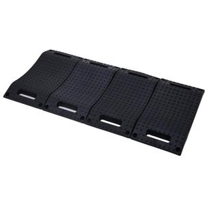 Homeon Wheels Tire Saver Ramps Rubber Material Anti-Slip Pad Design,Car Tire Wheel Ramps for Flat Spot and Flat Tire Prevention, Tire Savers for Storage with Carrying Bag, Easy to Store 4 Pack (Black)