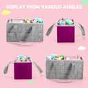 Carrying Case Travel Felt Bag Compatible with Toniebox 1/2 Audio Player Starter Set and Tonies Figurine (Gray+Purple)