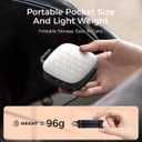 Magnetic Selfie Light for iPhone, 5 Color Extendable Phone Light with Mirror,360 Folding LED Fill Light for TikTok/Photo/Video/Makeup, Compatible with iPhone16/15/14/13/12 Series