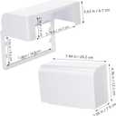 UKCOCO Waterproof Socket Cover Double-Position Adhesive Outlet Protector for Kitchen Bathroom Outdoor Use Splash-Proof Electrical Outlet Cover 7.95X4.72X2.95In