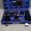 Orion Motor Tech Heavy Duty Ball Joint Press & U Joint Removal Tool Kit with 4wd Adapters, for Most 2WD and 4WD Cars and Light Trucks (BK) (dark gray C-frame)